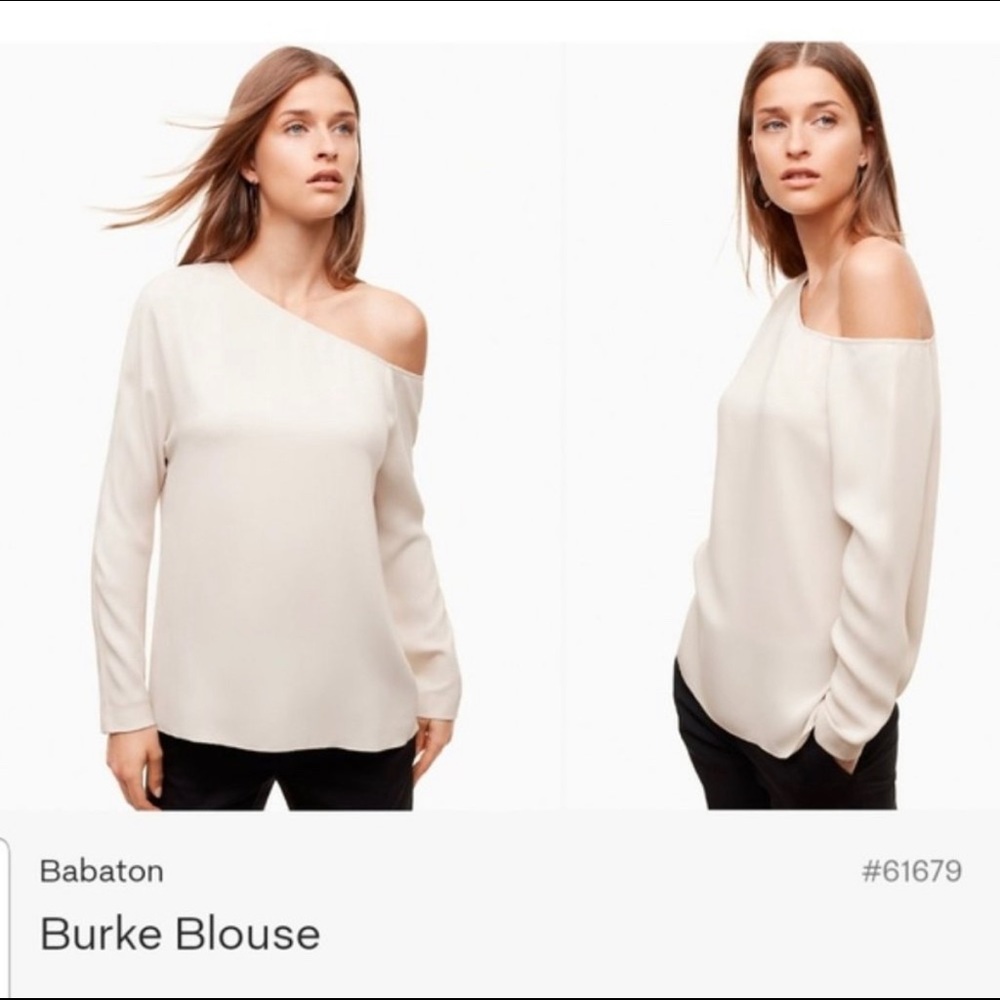 Aritzia Babaton Burke Blouse - Cream SMALL